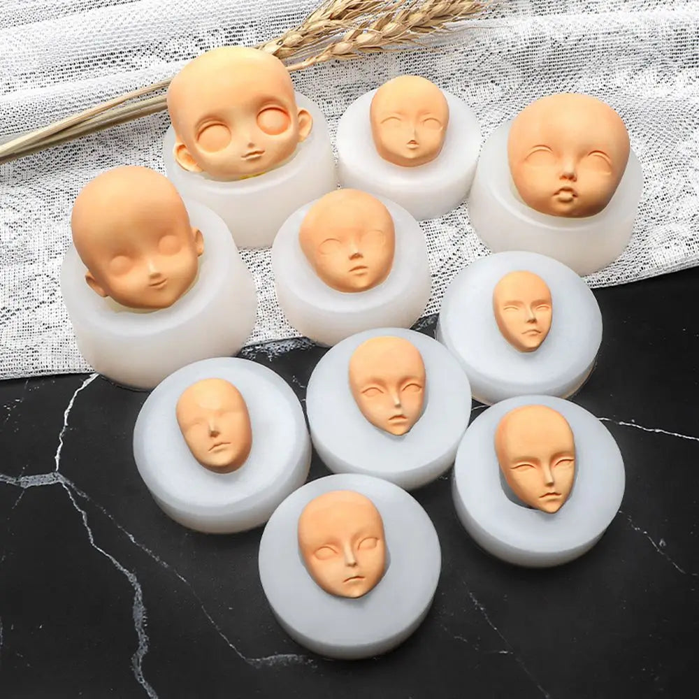 3D Baby Face Silicone Mold – DIY Doll Modification Clay Tool Silicone Craft Mold Richie's