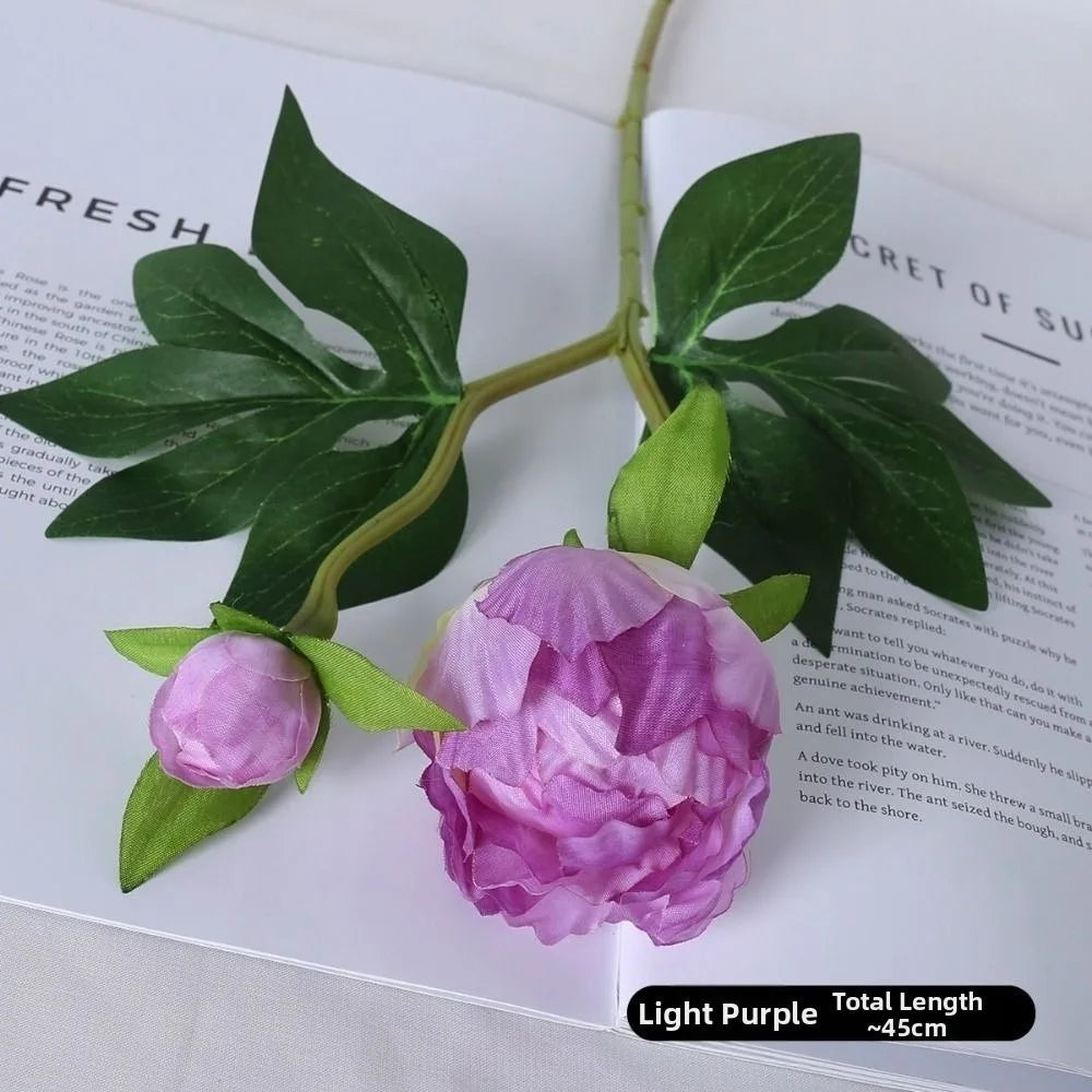 Silk Peony Bouquet 2 Heads 45cm – 6 Colors Artificial Flowers Artificial Flower Bouquet Richie's Purple