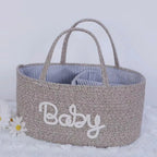 Cotton Rope Diaper Storage Basket – Foldable Nappy Organiser Baby Storage Basket Richie's