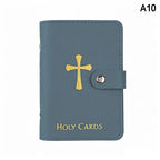 Leather Holy Card Holder – Prayer Card Organizer, Snap Close Card & ID Holder Richie's A10