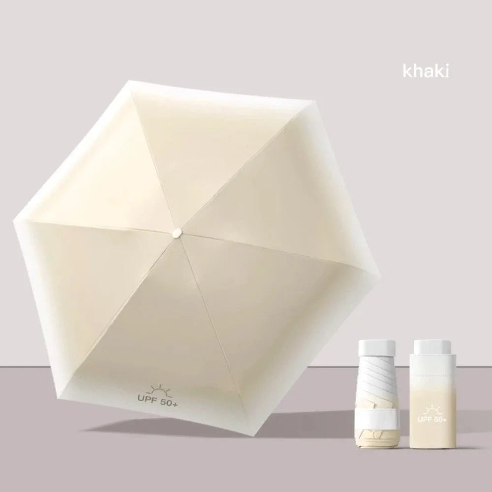Portable UV Pocket Umbrella – Mini Folding Sun & Rain Parasol Folding Pocket Umbrella Richie's 4 8K Iron