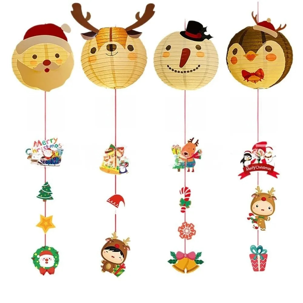 Cartoon Christmas Hanging Lanterns – Deer, Penguin & Santa Christmas Hanging Lantern Richie's