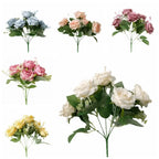 5-Head Silk Artificial Hydrangea Flowers – Lifelike Party Decor Artificial Silk Flowers Richie's