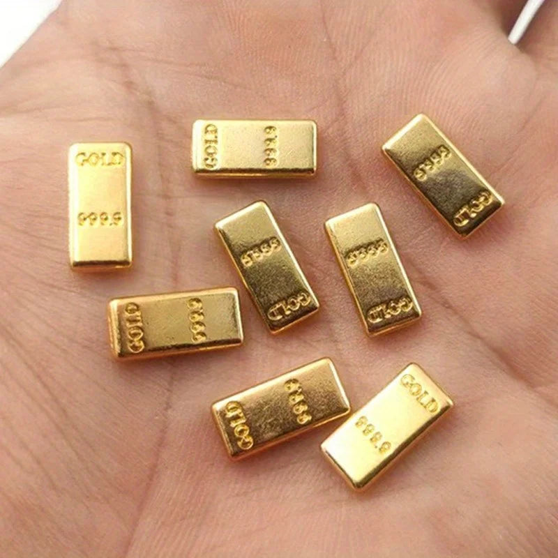 Simulated Mini Gold Bar Zinc Alloy Decor & Housewarming Gift Decorative Figurine Richie's