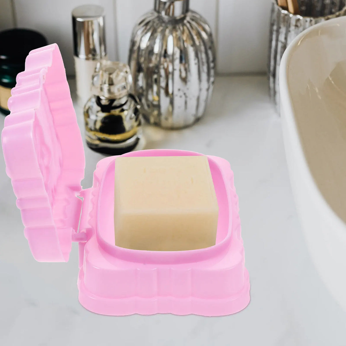 Double Layer Soap Box with Drainage & Waterproof Lid | Travel Soap Dish Holder Richie's