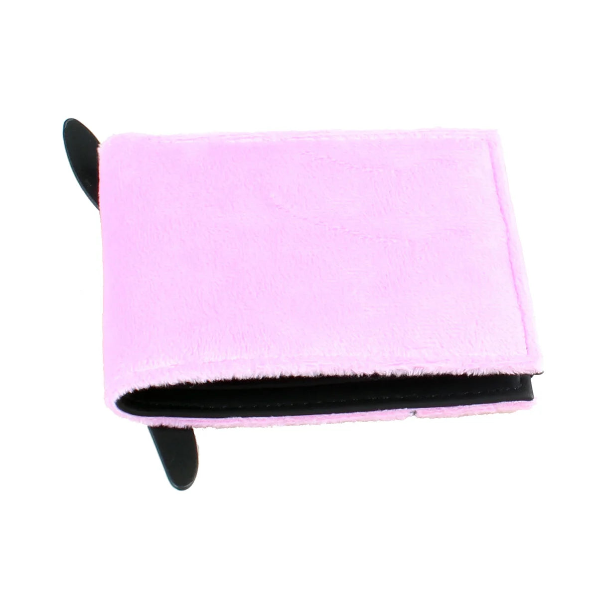 Pink Faux Fur Anime Embroidered Women's Wallet & Card Holder Women's Wallet Richie's