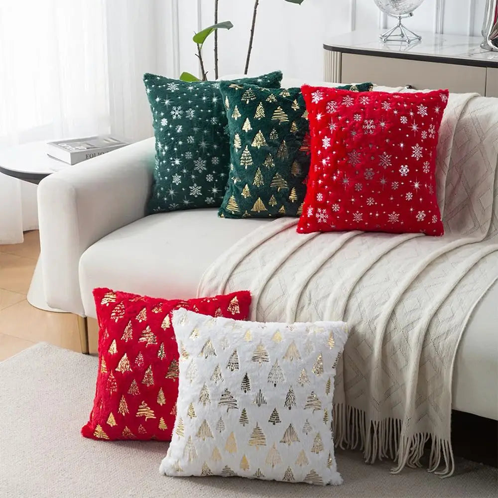 Christmas Throw Pillow Cover – Festive Plush Cushion Slipcover Throw Pillow Cover Richie's