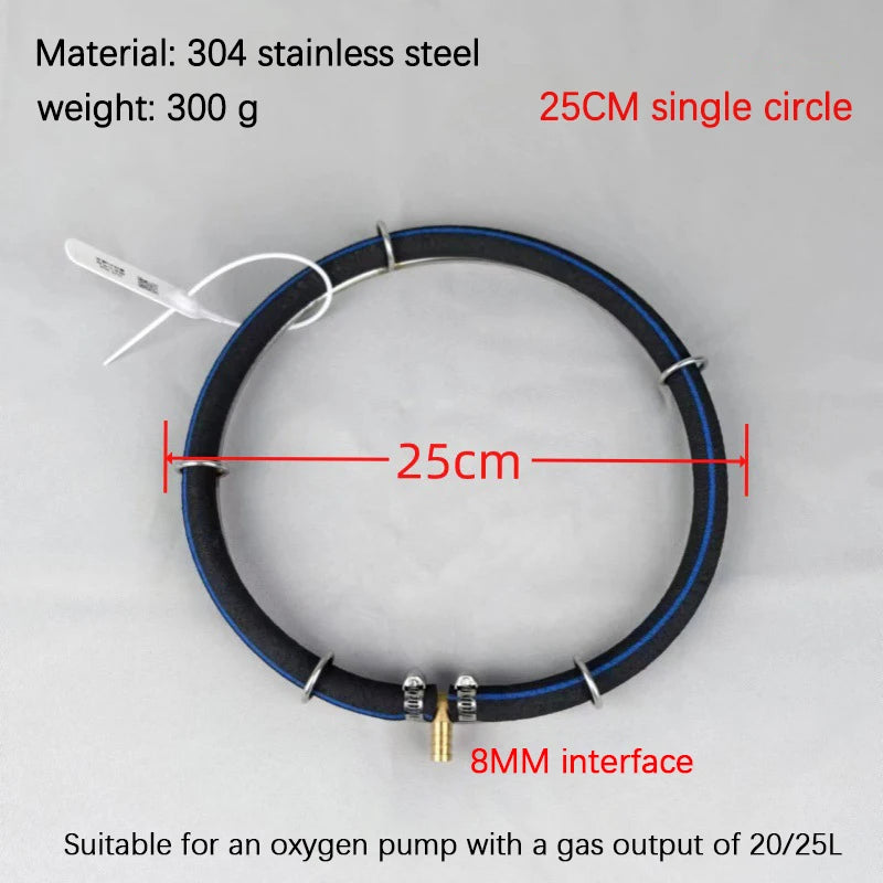 Nano Aeration Disc 304 Stainless Steel Fish Pond Oxygenator Aquarium Air Diffuser Richie's A2