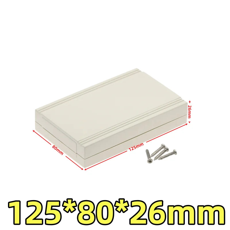 ABS Plastic Waterproof Electronic Project Box Enclosure Case Electronic Enclosure Box Richie's 125x80x26mm-grey