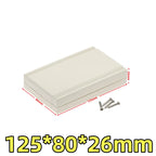ABS Plastic Waterproof Electronic Project Box Enclosure Case Electronic Enclosure Box Richie's 125x80x26mm-grey