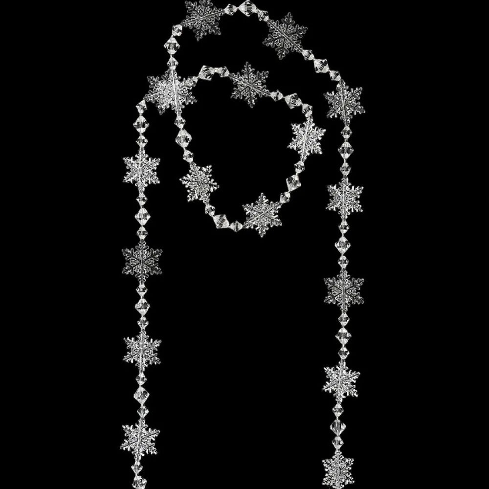 1.8M Acrylic Bead Garland – Crystal & Pearl Christmas Strand Christmas Bead Garland Richie's