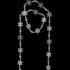 1.8M Acrylic Bead Garland – Crystal & Pearl Christmas Strand Christmas Bead Garland Richie's