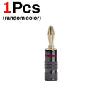 Gold-Plated 4mm Banana Plugs Solder-Free Screw Lock | FUCHU Audio Banana Plug Richie's 1Pcs(random)