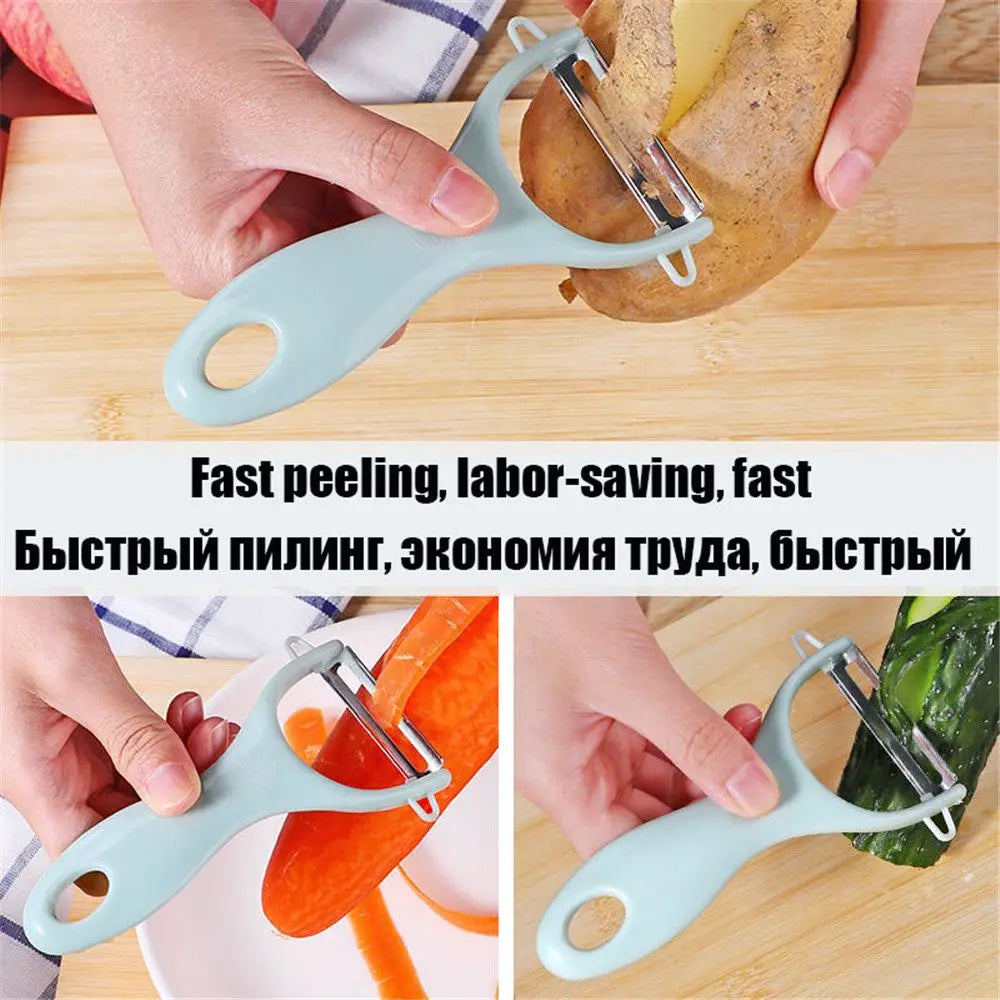 Stainless Steel Vegetable Peeler & Cucumber Slicer – Kitchen Tool Vegetable Peeler Richie's