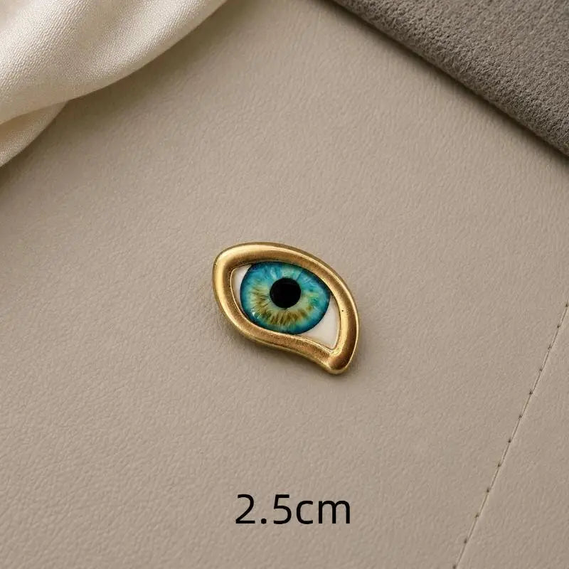 Eye-Shaped Alloy Buttons – DIY Sewing & Clothing Decoration Decorative Sewing Buttons Richie's A5
