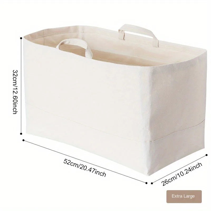 Japanese Minimalist Canvas Folding Storage Basket | Large Laundry Folding Storage Basket Richie's XL