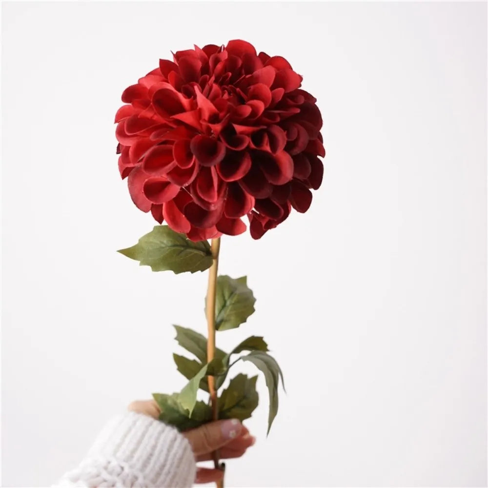 Silk Artificial Dahlia Pink Fake Flower – Wedding & Home Décor Artificial Silk Flowers Richie's Red