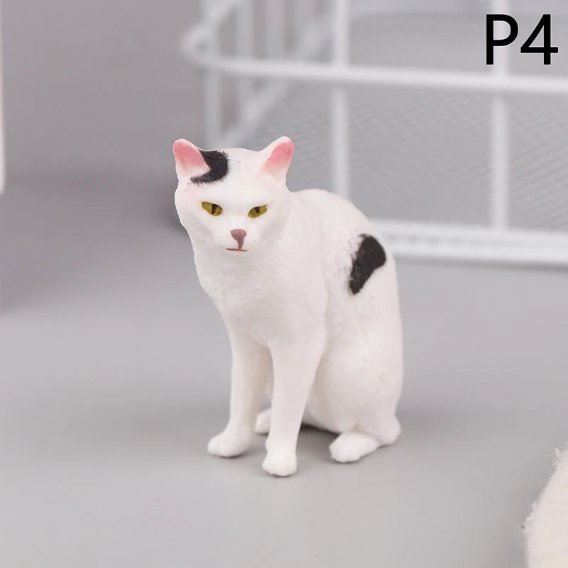 Kawaii Orange Cat Figurine Mini Resin Desktop Ornament Cat Figurine Ornament Richie's 4
