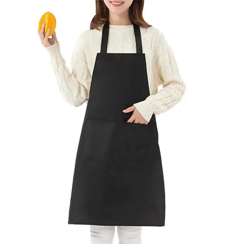 Waterproof Apron for Women & Men – Chef, BBQ & Salon Use Kitchen Work Apron Richie's black One Size