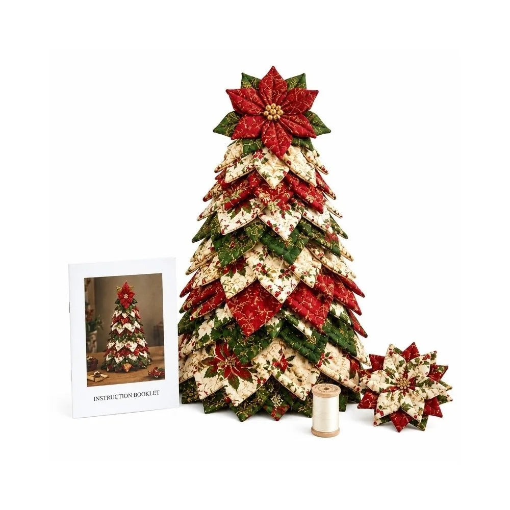 Quilted Patchwork Fabric Christmas Tree Kit – Freestanding DIY Christmas Craft Kit Richie's 20cm 1
