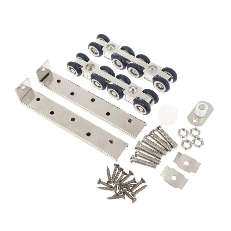 Heavy Duty Sliding Door Pulley Rollers & Rail Track – 4 or 8 Wheels Door Pulley Rollers Richie's 8 wheels