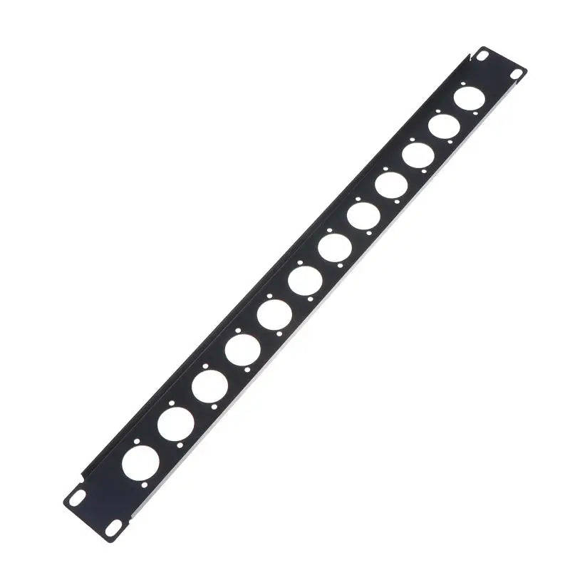 1U Rack Patch Panel 4–16 Way XLR Connector Flight Case Mount Audio Rack Panel Richie's 12 holes