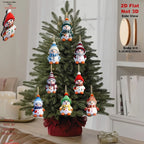 16pcs Wooden Snowman Christmas Tree Ornament Set | Xmas Décor Christmas Ornament Set Richie's