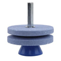 Lawn Mower Blade Sharpener – Universal Drill Grinding Tool Blade Sharpener Tool Richie's 2 layers blue M