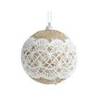 8cm Lace Foam Christmas Ball Ornament | Xmas Tree Pendant Christmas Ornament Richie's