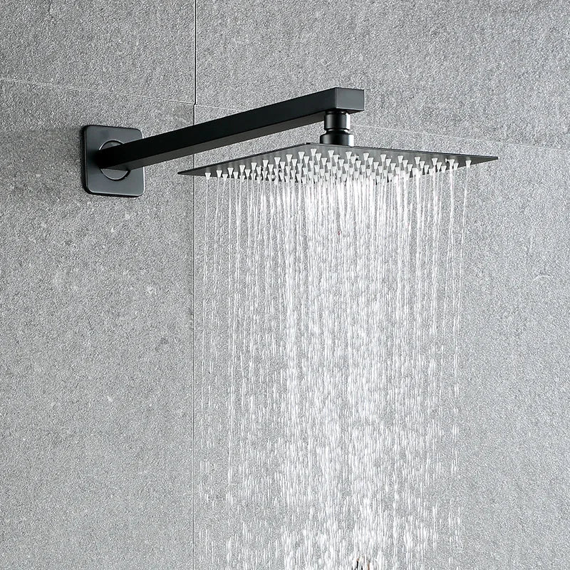 8-Inch Square Stainless Steel Rainfall Shower Head | Ultra-Thin Rainfall Shower Head Richie's
