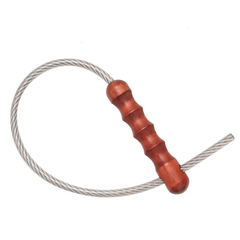 Portable Tactical Whip Martial Arts Trainer – Brass & Wood Martial Arts Trainer Richie's Wooden whip Red