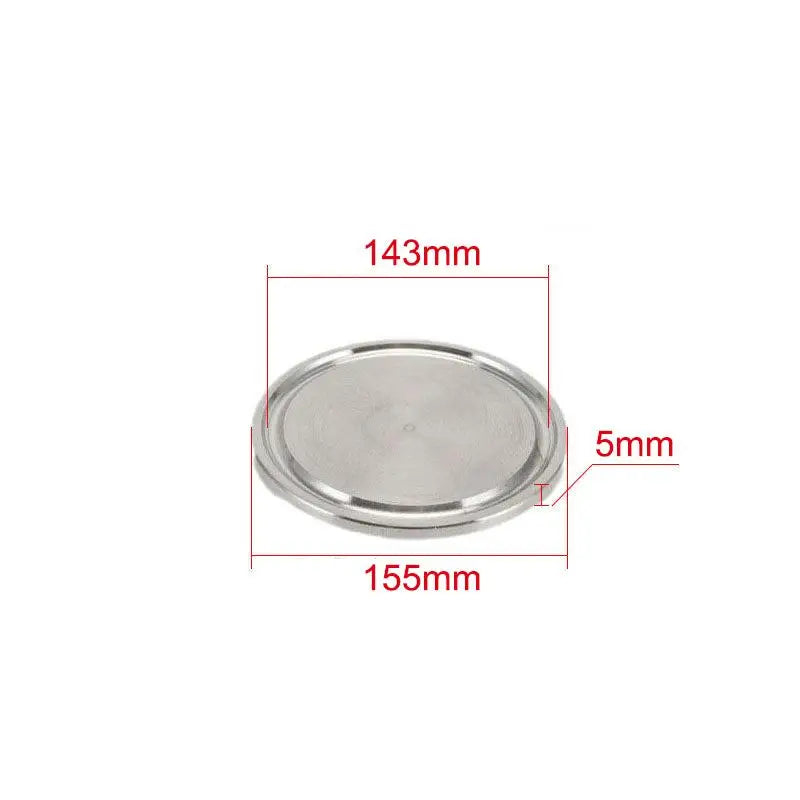 304 Stainless Steel Sanitary Clamp End Cap Fitting 25.4–155mm Sanitary Pipe Fitting Richie's A11