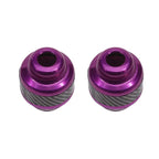 2PCs Motorcycle Frame Sliders Aluminum Alloy Crash Pad Protectors Motorcycle Frame Slider Richie's Purple 4PCs