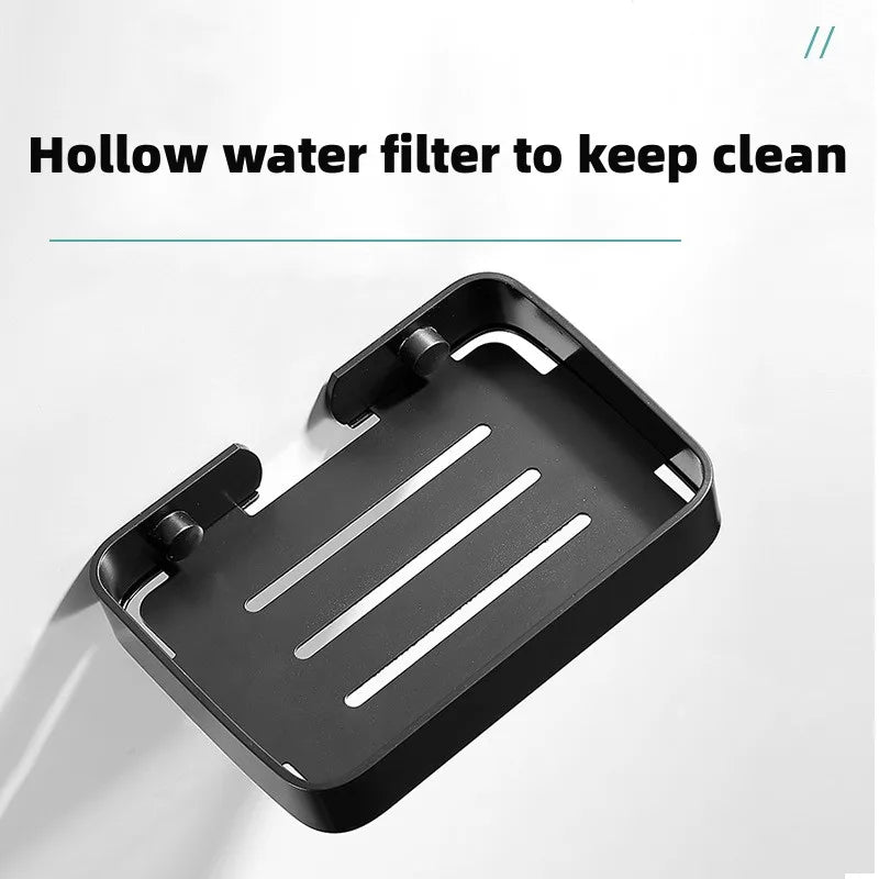Black Aluminum Wall Mounted Soap Dish Holder – Bathroom Basket Soap Dish Holder Richie's