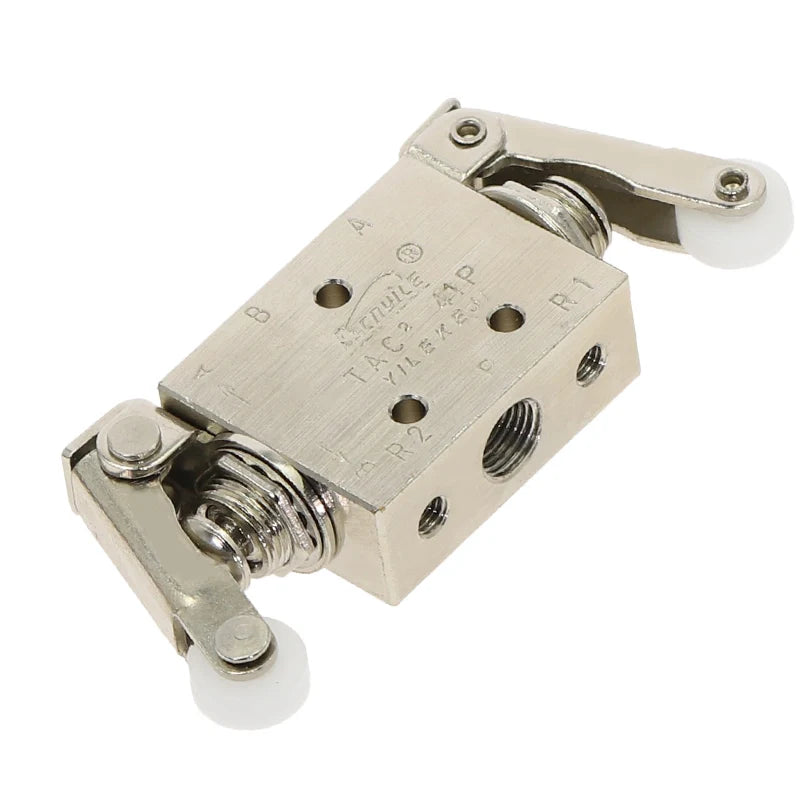 TAC2-41PP+34C 2-Position 5-Way Pneumatic Mechanical Valve 1/8" Pneumatic Valve Richie's TAC2-41PP-34C