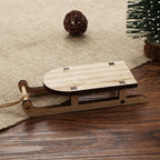 5-Pack Wooden Mini Sleigh Ornaments | Christmas Tabletop Decor Christmas Sleigh Ornament Richie's