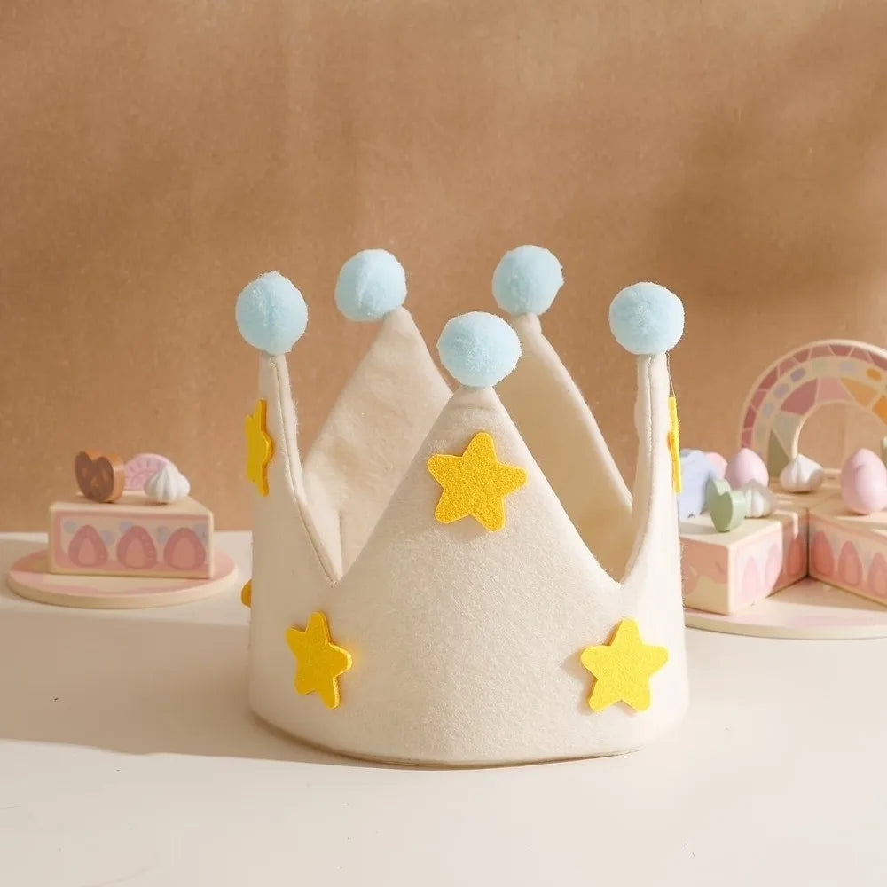 Felt Party Crown Hat – Kids Birthday Princess Photo Prop Party Crown Hat Richie's