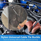 Heavy Duty UV Resistant Self-Locking Car Cable Zip Ties 50/100pc Cable Tie Fasteners Richie's