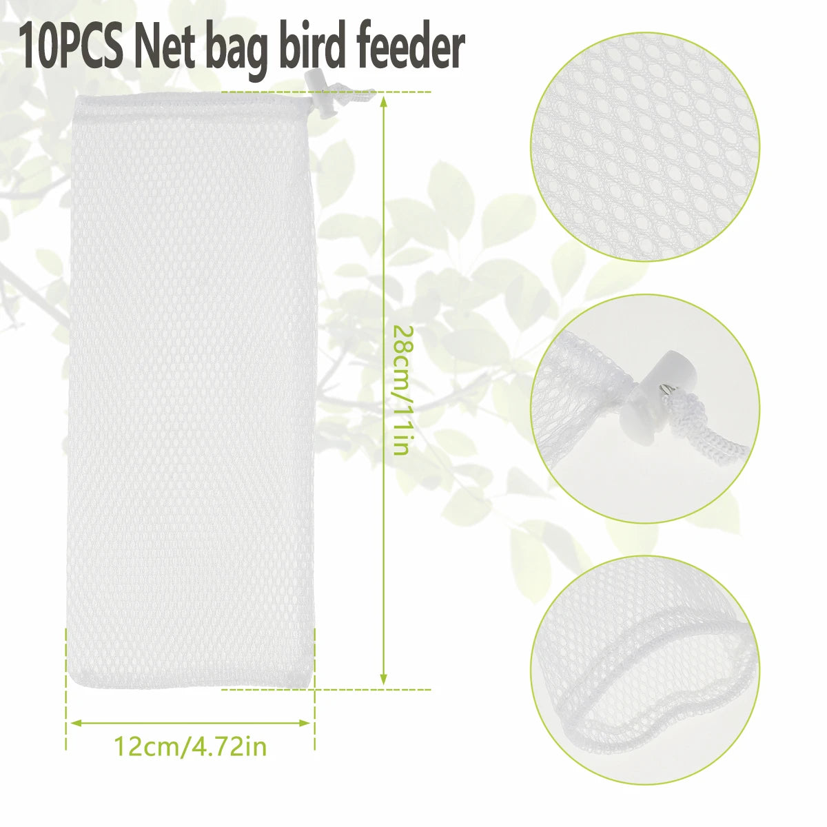 3-Pack Hanging Wild Bird Feeders – Transparent Seed Dispenser Wild Bird Feeder Richie's 10pcs