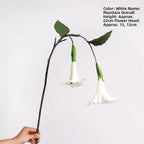PU Mandala Artificial Flowers White Wall Hanging Faux Floral Artificial Flower Decor Richie's White