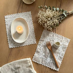 Floral Embroidered Lace Placemats | French Style Table Mats Lace Placemat Richie's