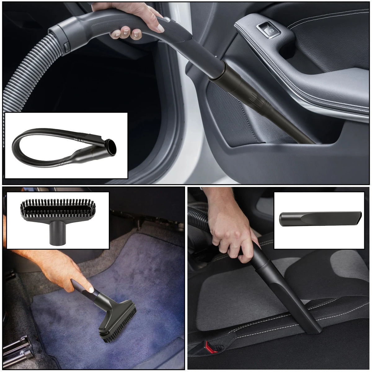 Universal Vacuum Attachments Kit – Horsehair Brush & Crevice Tool Vacuum Cleaner Attachments Richie's