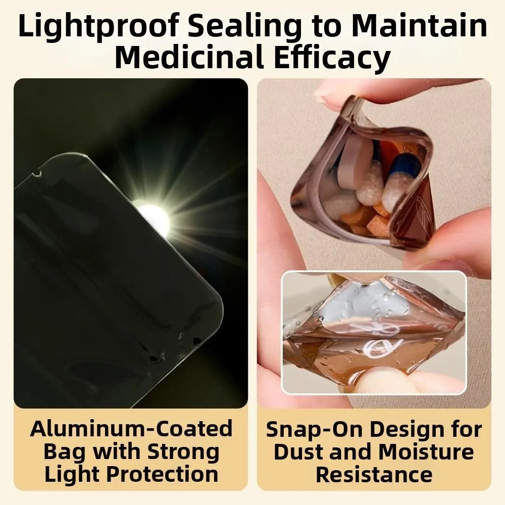 30Pcs Aluminum Foil Pill Bags – Lightproof Sealed Medicine Pouches Medicine Storage Bags Richie's