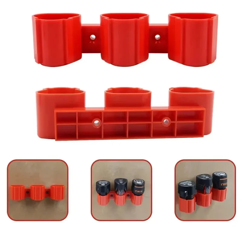 Wall Mount Battery Holder for Milwaukee M12 & Bosch 12V Battery Storage Rack Richie's