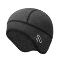 Men's Fleece Beanie with Glasses Hole – Winter Cycling Hat Fleece Beanie Hat Richie's GRAY