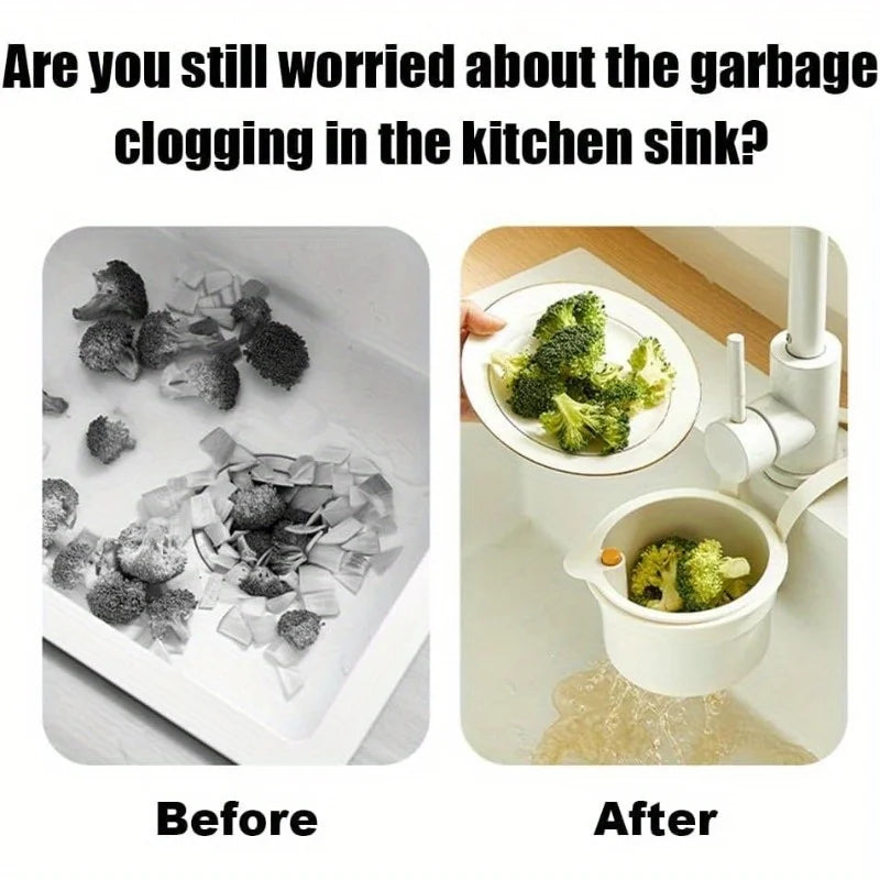 Self-Cleaning Push Sink Strainer Basket with Removable Bottom Sink Strainer Basket Richie's