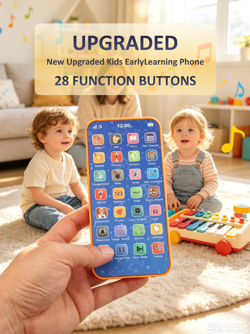 Kids' Smart Educational Toy Smartphone Ages 3–6 | Gift Idea Educational Toy Phone Richie's
