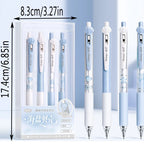 Cute Shell Retractable Gel Pen Set – 0.5mm Black Ink 4-Pack Gel Pen Set Richie's