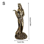 Mini Tyche Fortuna Greek Goddess Fortune Resin Statue Sculpture Decorative Sculpture Richie's S-19.5cm