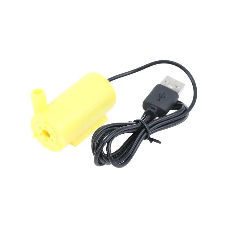 Mini USB Submersible Water Pump – Quiet Fish Tank Fountain Submersible Water Pump Richie's Yellow USB Type-C